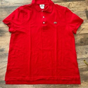 Lacoste short sleeve polo shirt size 5